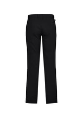 Biz Collection CL958ML Comfort Waist Mens Flat Front Pant in Black - back view