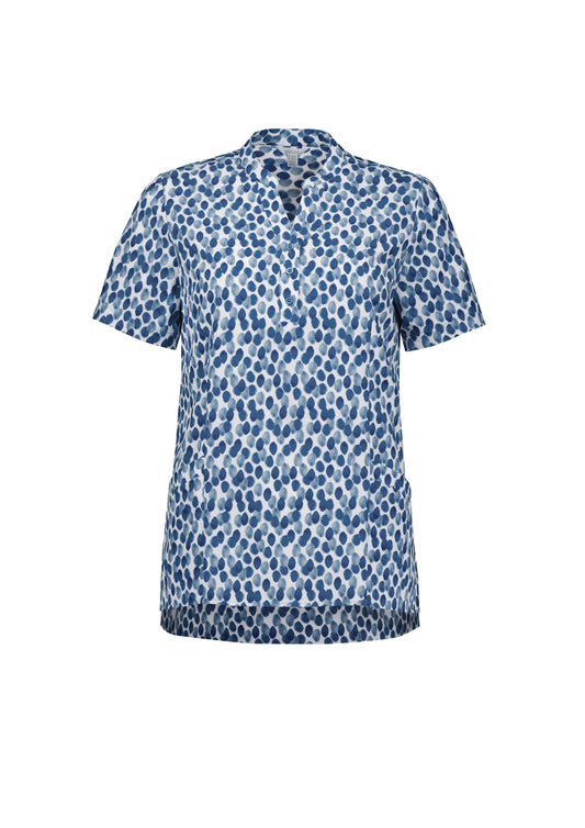 Biz Collection CS450LS Florence Womens Stardust Print Tunic in Navy