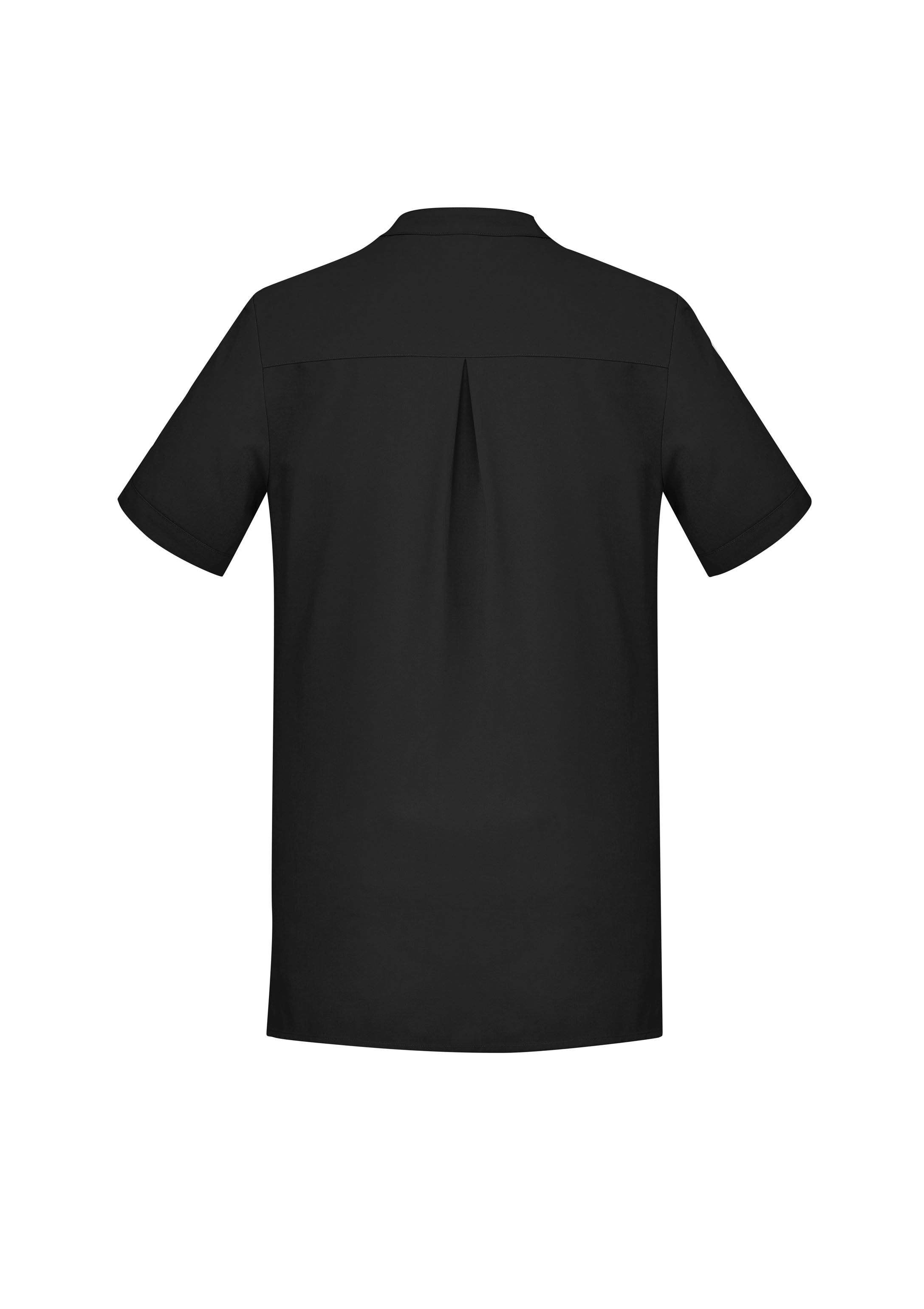 Biz Collection CS949LS Florence Womens Plain Tunic in Black - back view