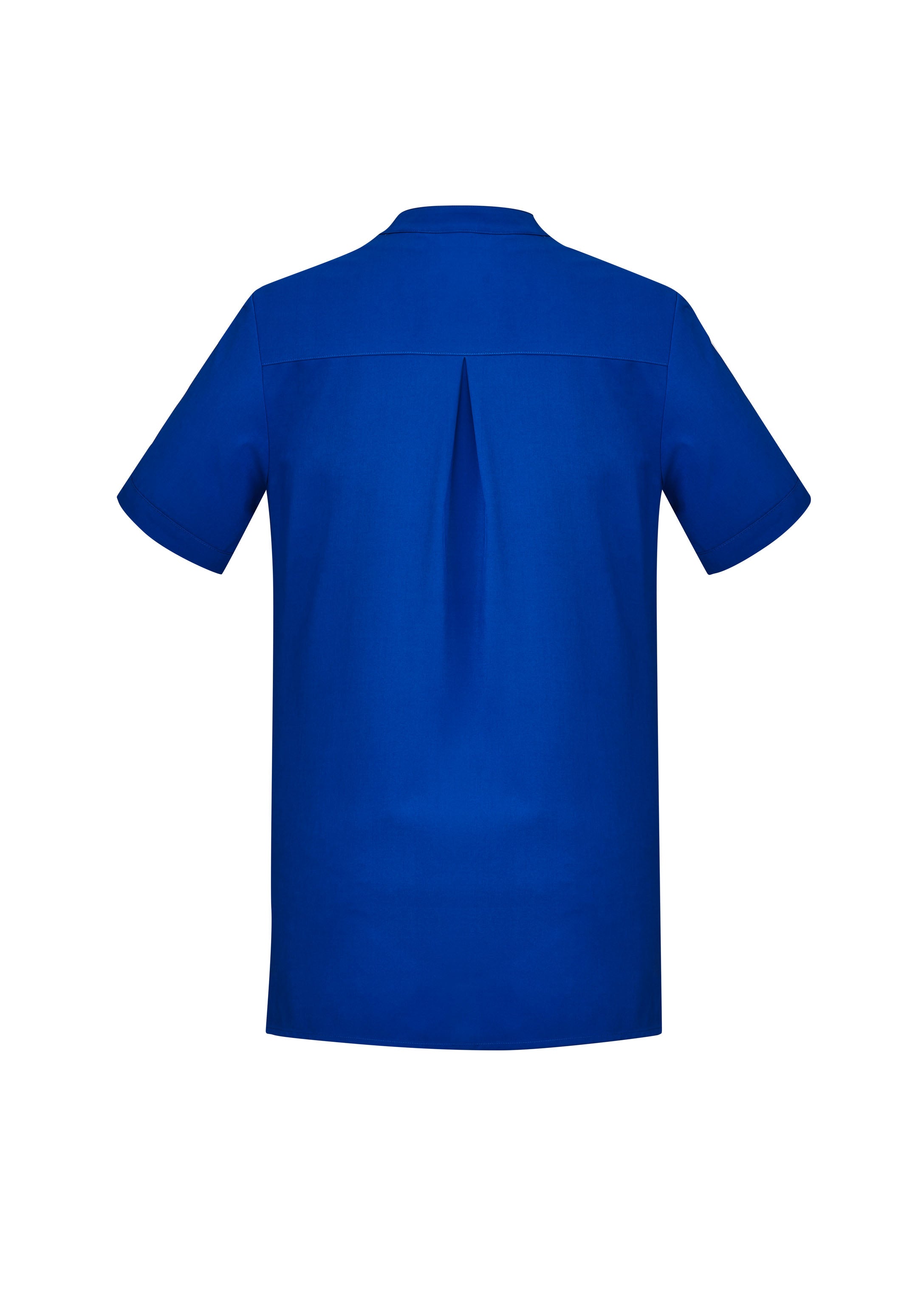 Biz Collection CS949LS Florence Womens Plain Tunic in Electric Blue - back view