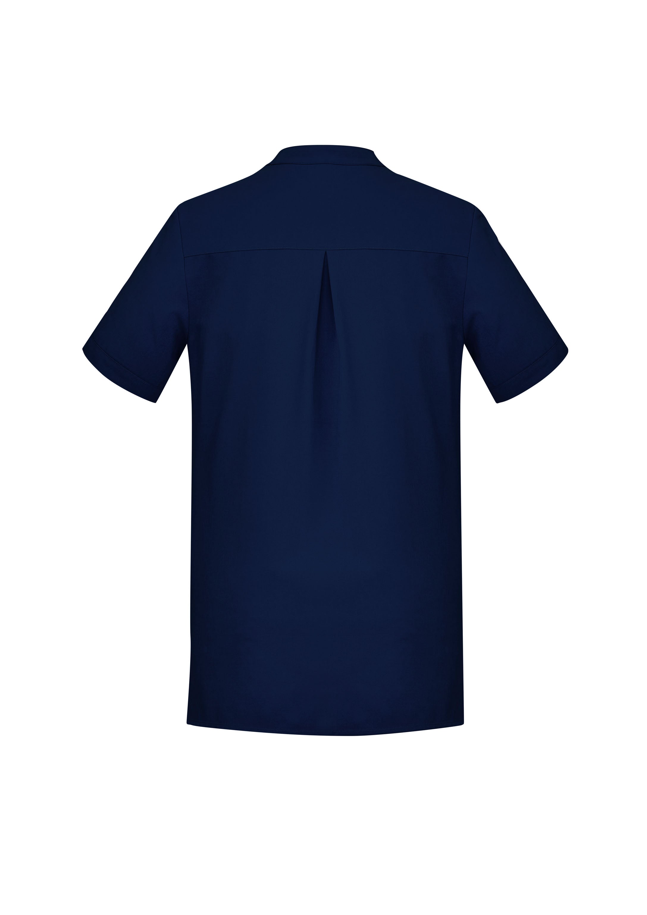 Biz Collection CS949LS Florence Womens Plain Tunic in Navy - back view