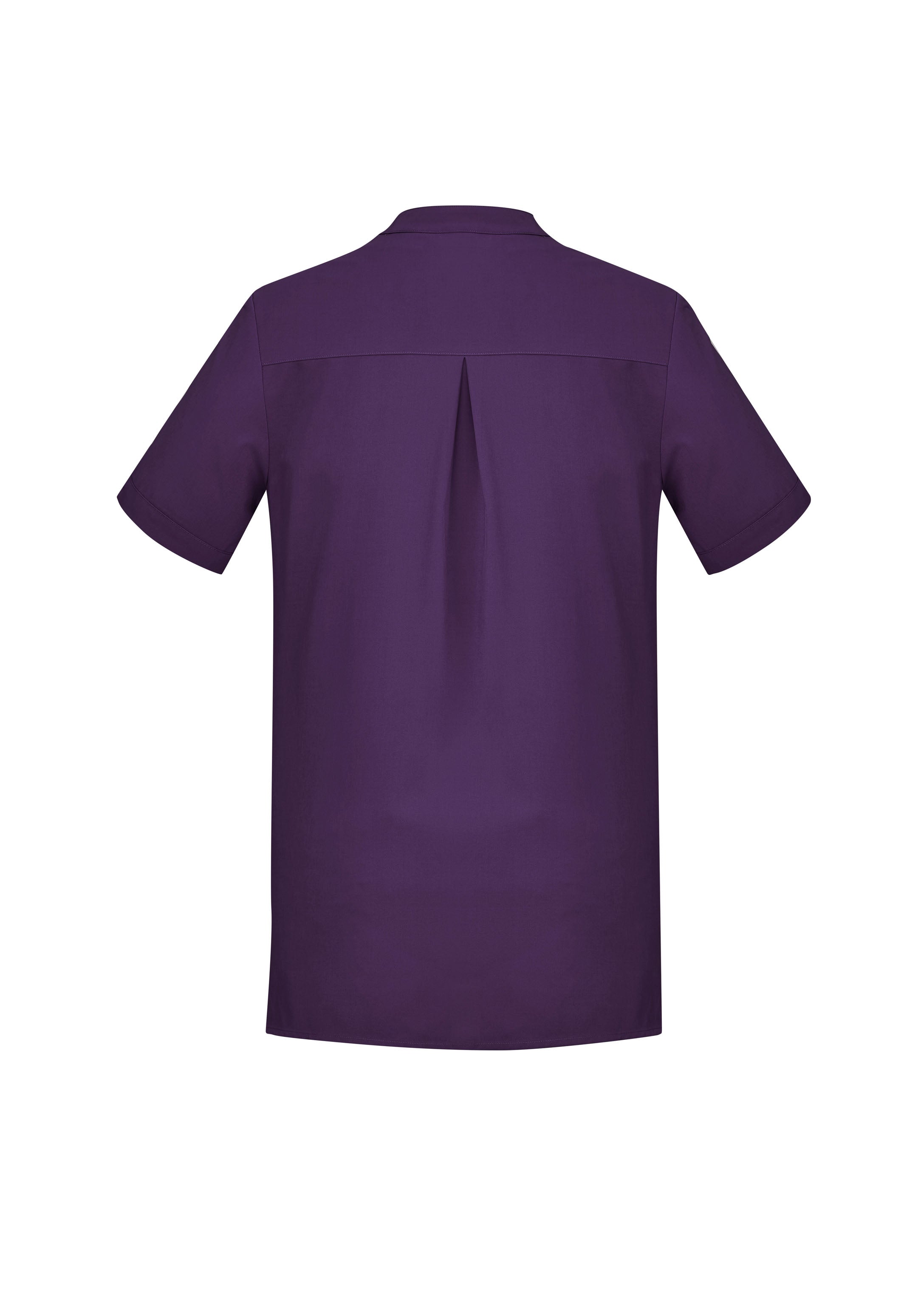 Biz Collection CS949LS Florence Womens Plain Tunic in Purple - back view