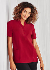 Womens Florence Plain Tunic - CS949LS - biz-care-0