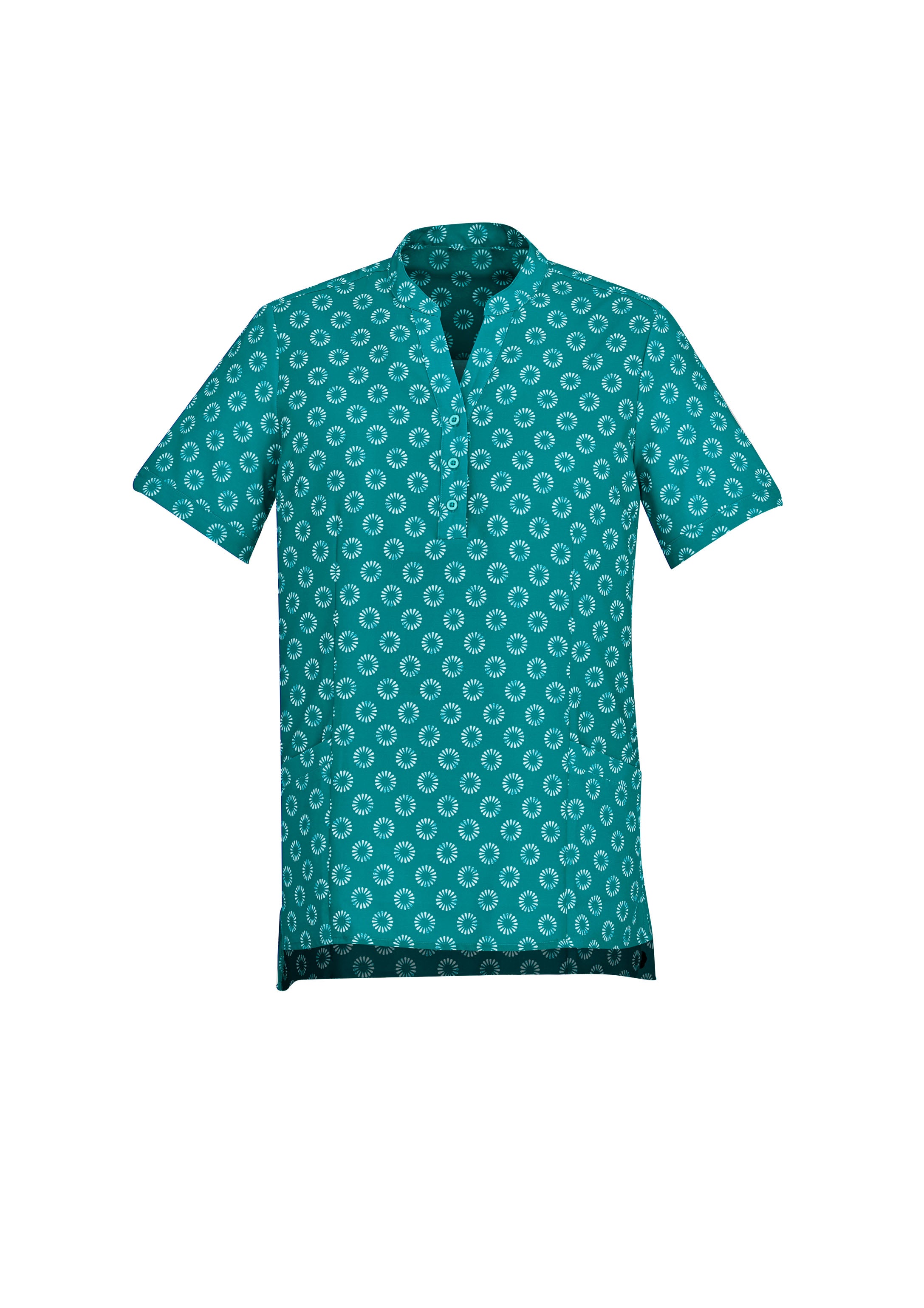 Biz Collection CS950LS Florence Womens Daisy Print Tunic in Teal