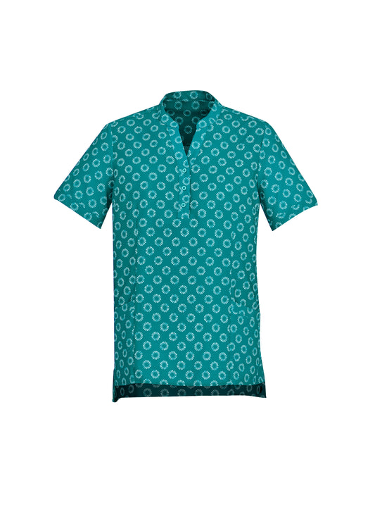 Biz Collection CS950LS Florence Womens Daisy Print Tunic in Teal