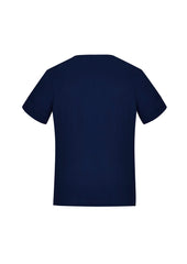Biz Collection CS952LS Marley Womens Short Sleeve Jersey Top in Navy - back view