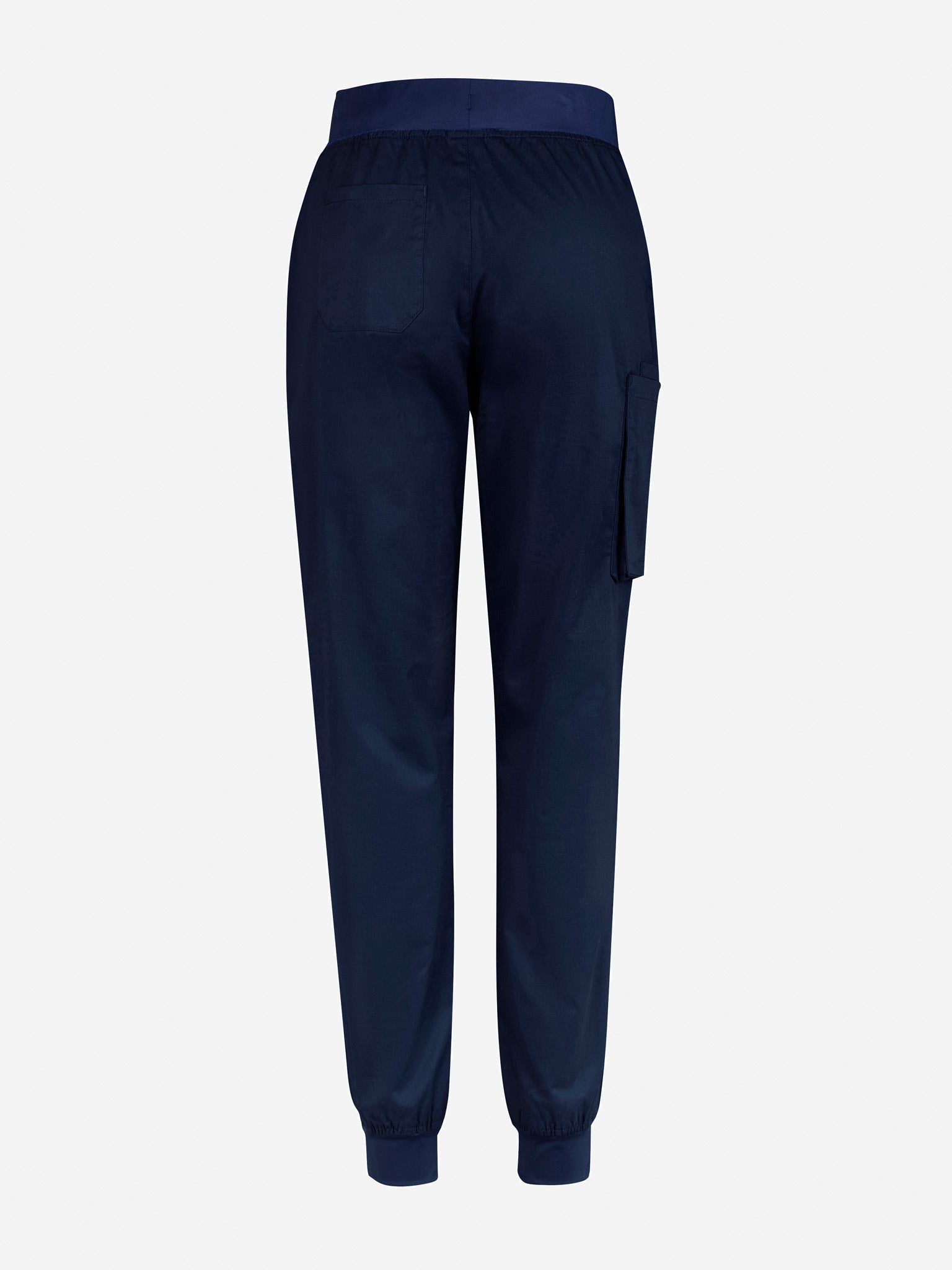 Inaura CSP042ML Riley Mens Slim Leg Jogger Scrub Pant in Midnight Navy - back view