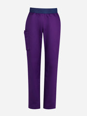 Inaura CSP047LL Riley Womens Straight Leg Scrub Pant in Purple