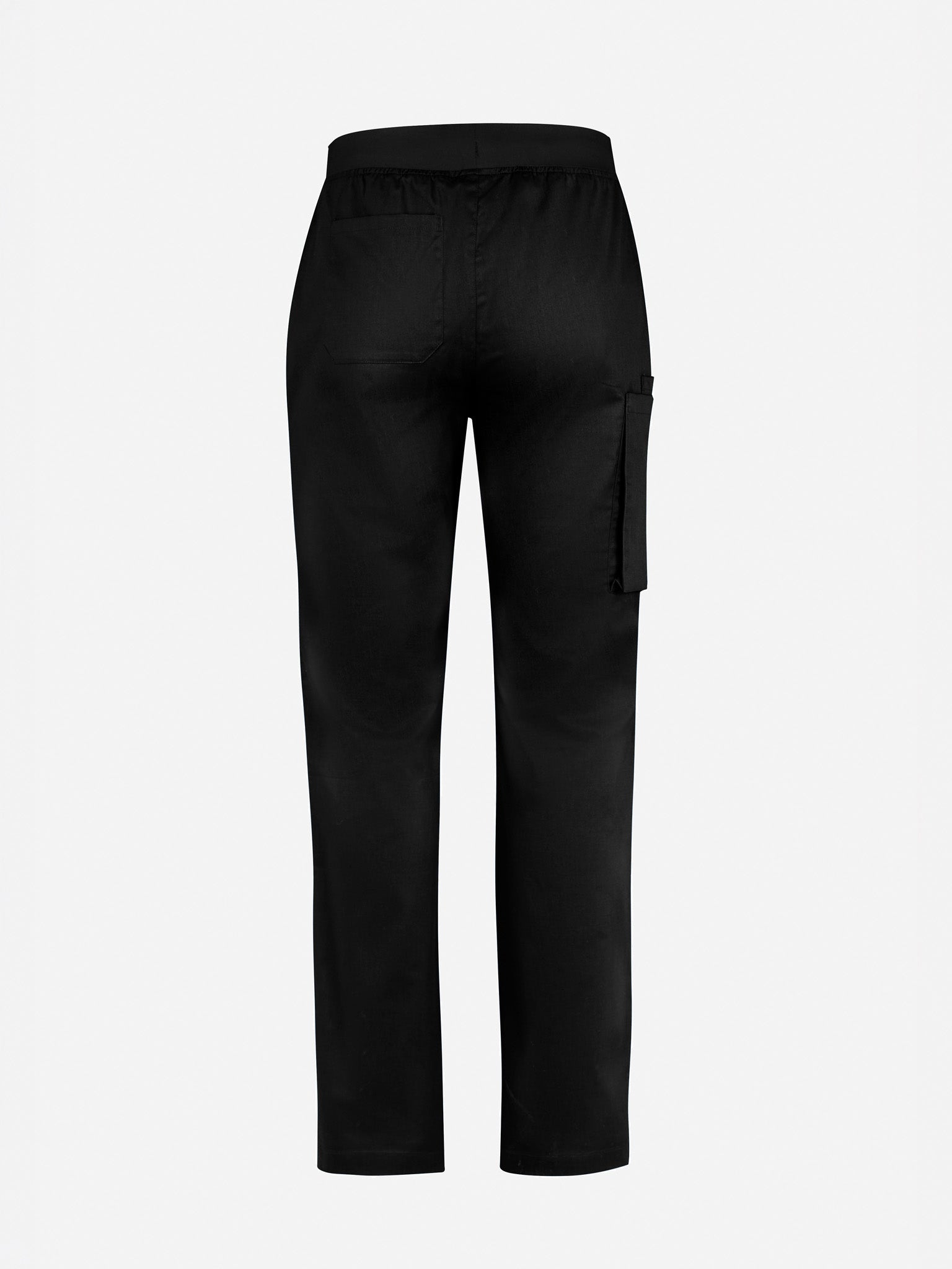 Inaura CSP047ML Riley Mens Straight Leg Scrub Pant in Black - back view