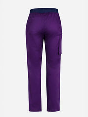 Inaura CSP047ML Riley Mens Straight Leg Scrub Pant in Purple - back view