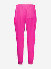 Inaura CSP241LL Pink Womens Jogger Scrub Pant in Pink - back view