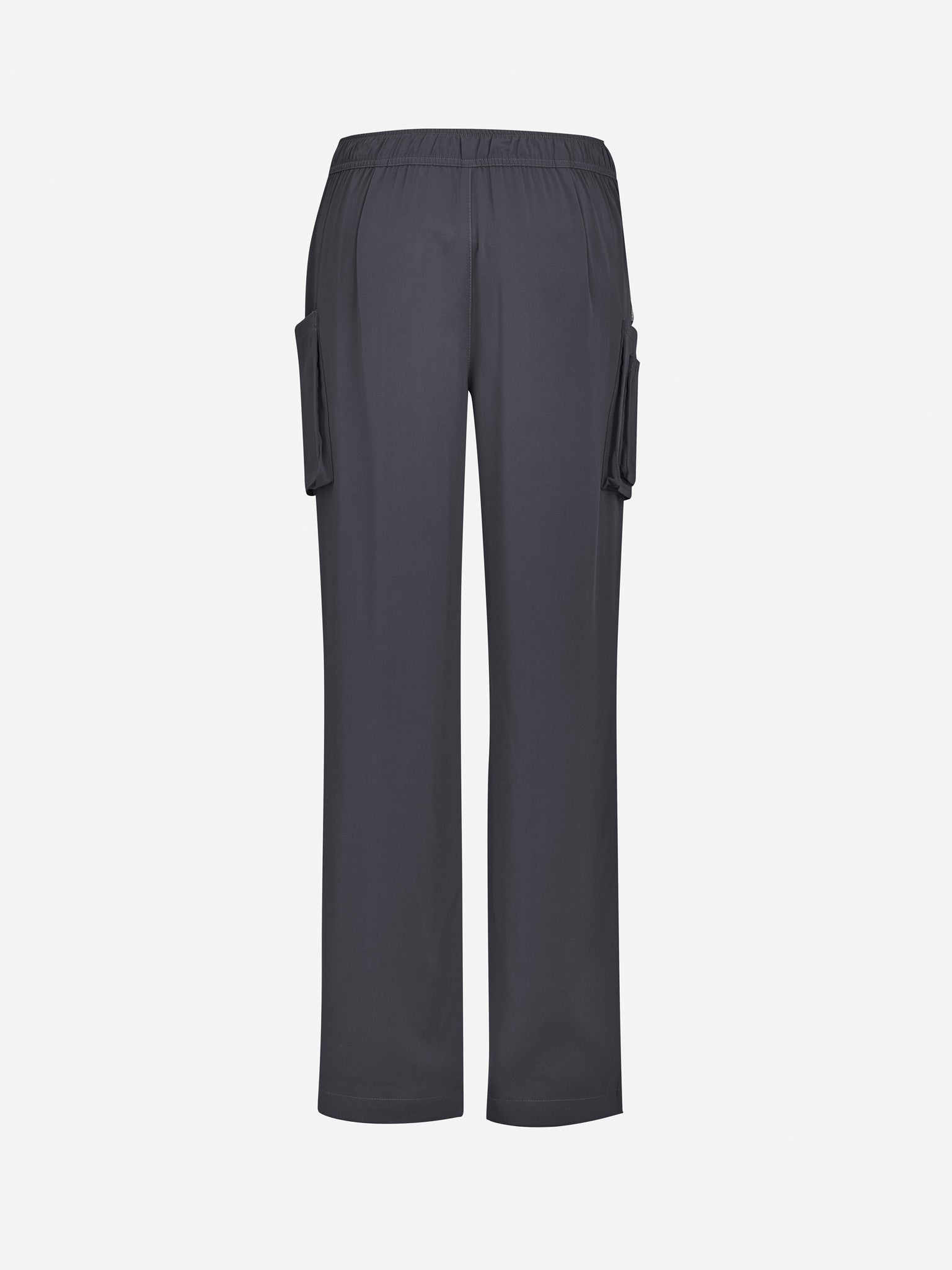 Inaura CSP944LL Avery Womens Straight Leg Scrub Pant in Charcoal - back view