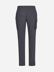 Inaura CSP946ML Avery Mens Straight Leg Scrub Pant in Charcoal - back view
