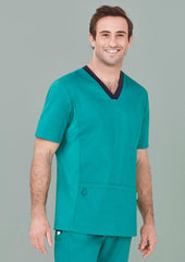 Mens Riley Stretch Scrub Top - CST043MS - biz-care-2