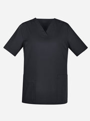 Inaura CST141LS Tokyo Womens Scrub Top in Charcoal