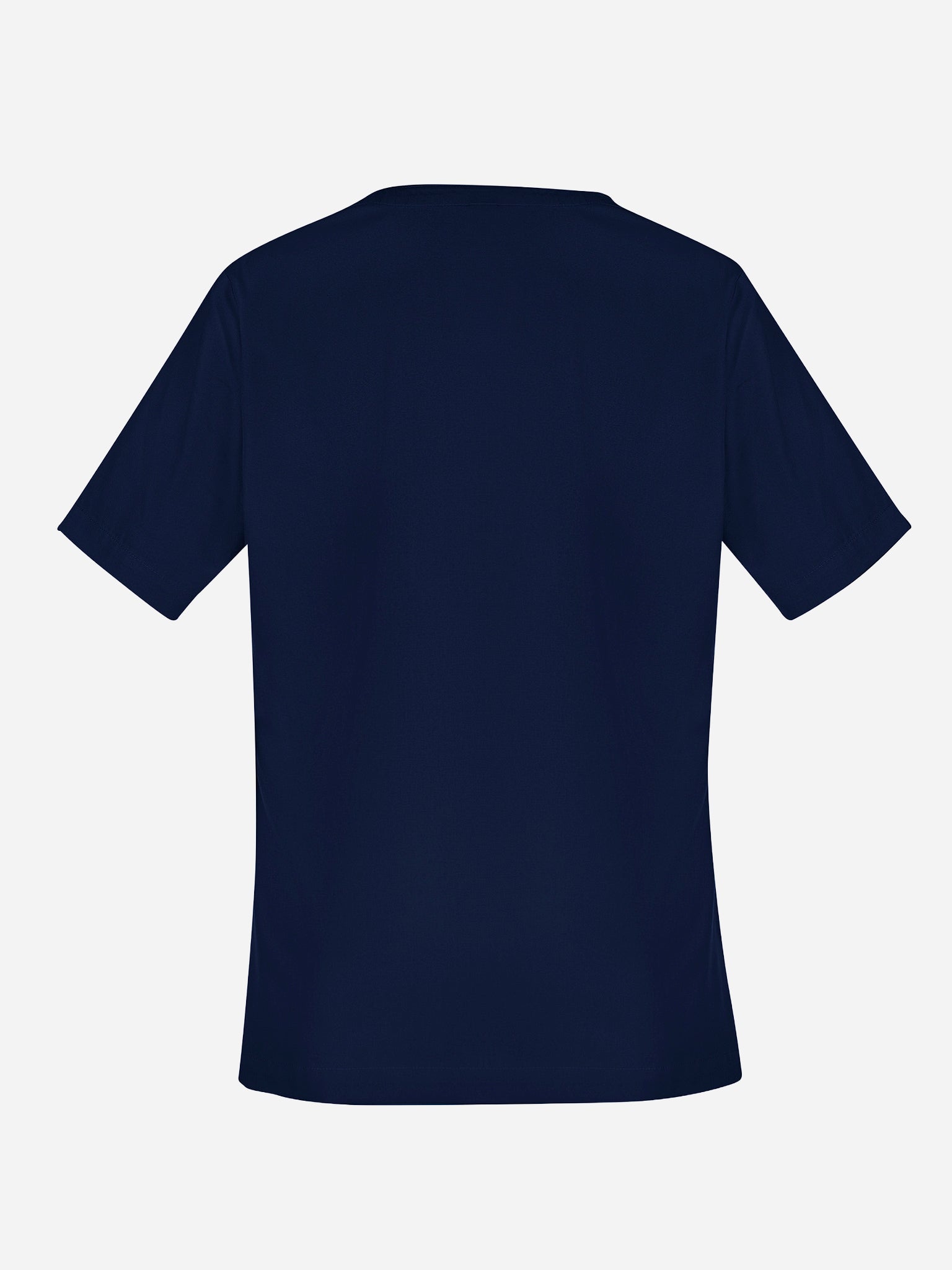 Inaura CST141LS Tokyo Womens Scrub Top in Midnight Navy - back view