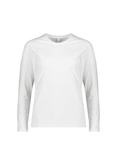 Biz Collection CT247LL Performance Womens Long Sleeve Tee in White