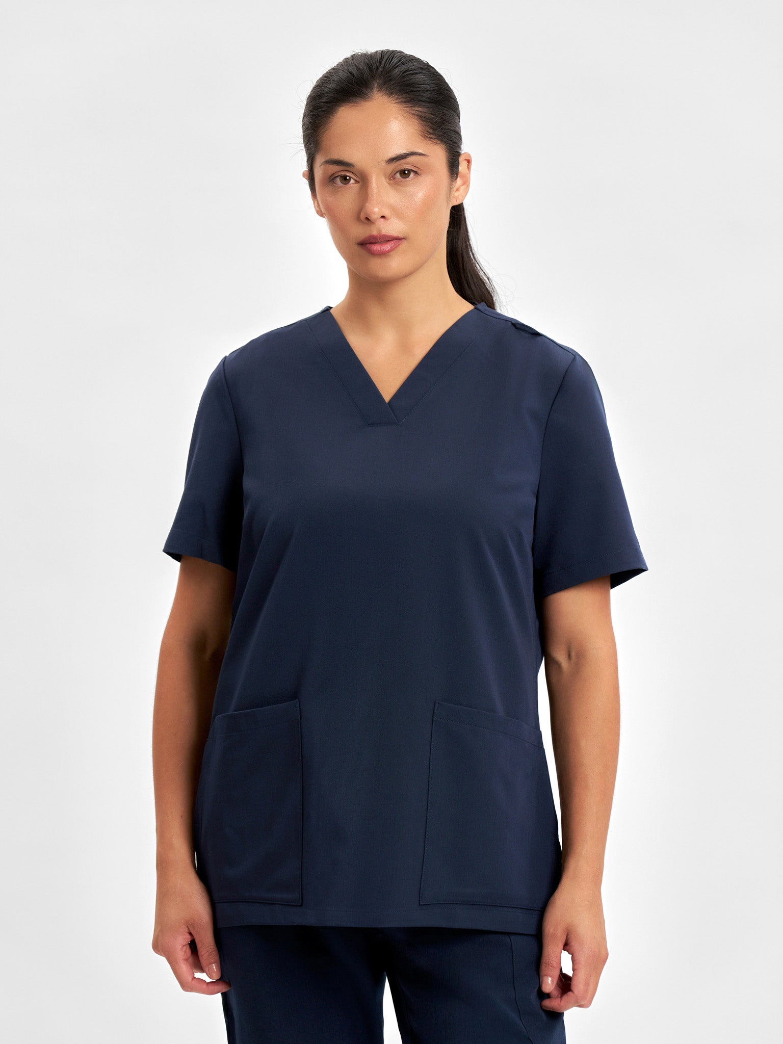 Pulse Womens V-Neck Scrub Top - CU543LS - inaura-2