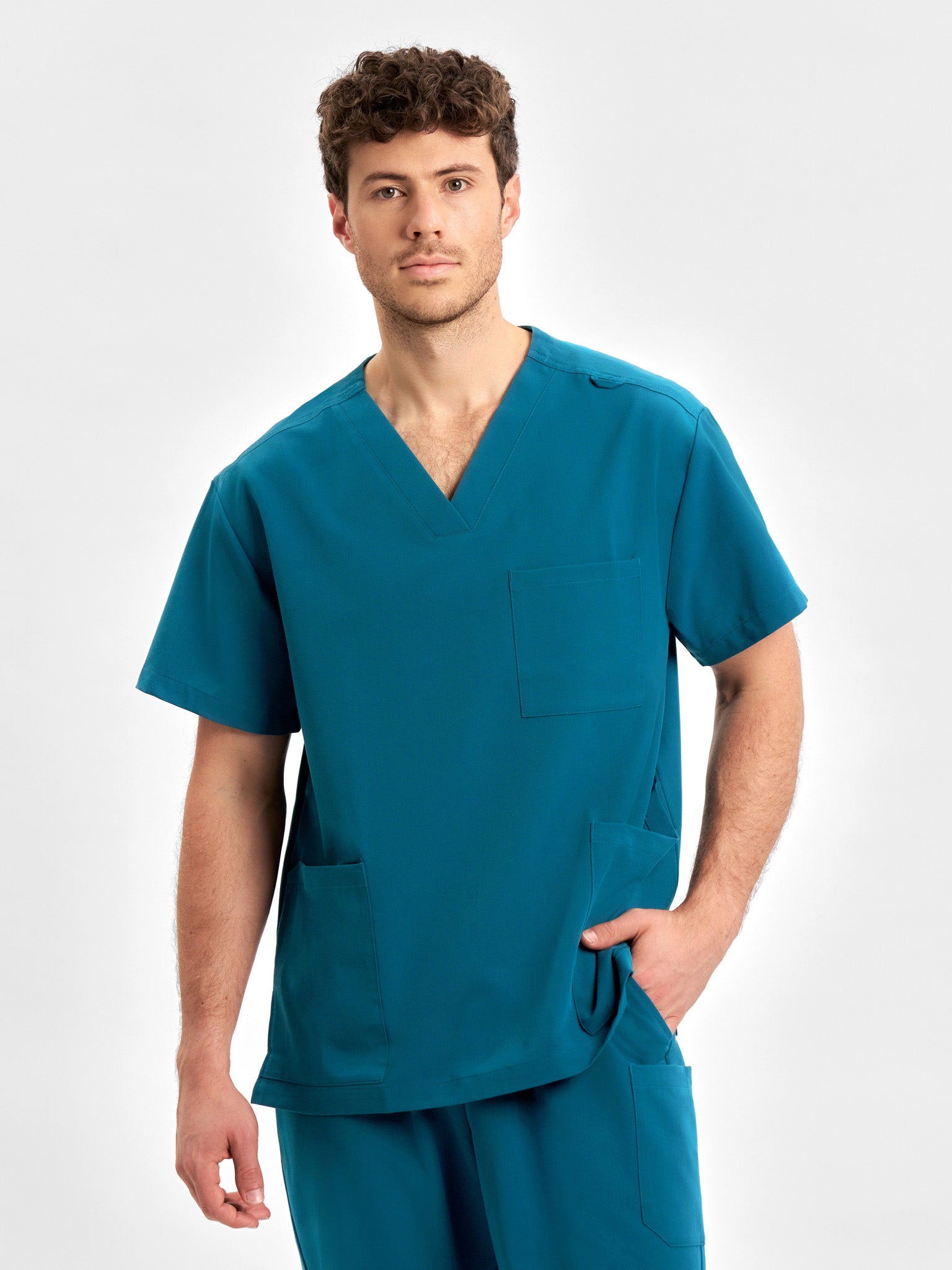Pulse Unisex V-Neck Scrub Top - CU544US - inaura-1