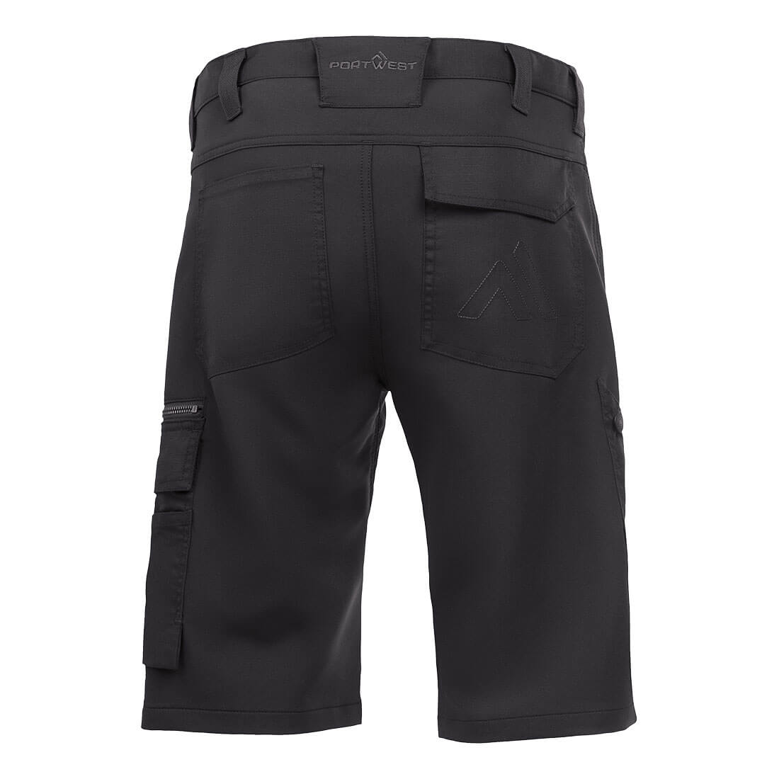 Portwest DX420 DX4 Trade Shorts in All Black - back view