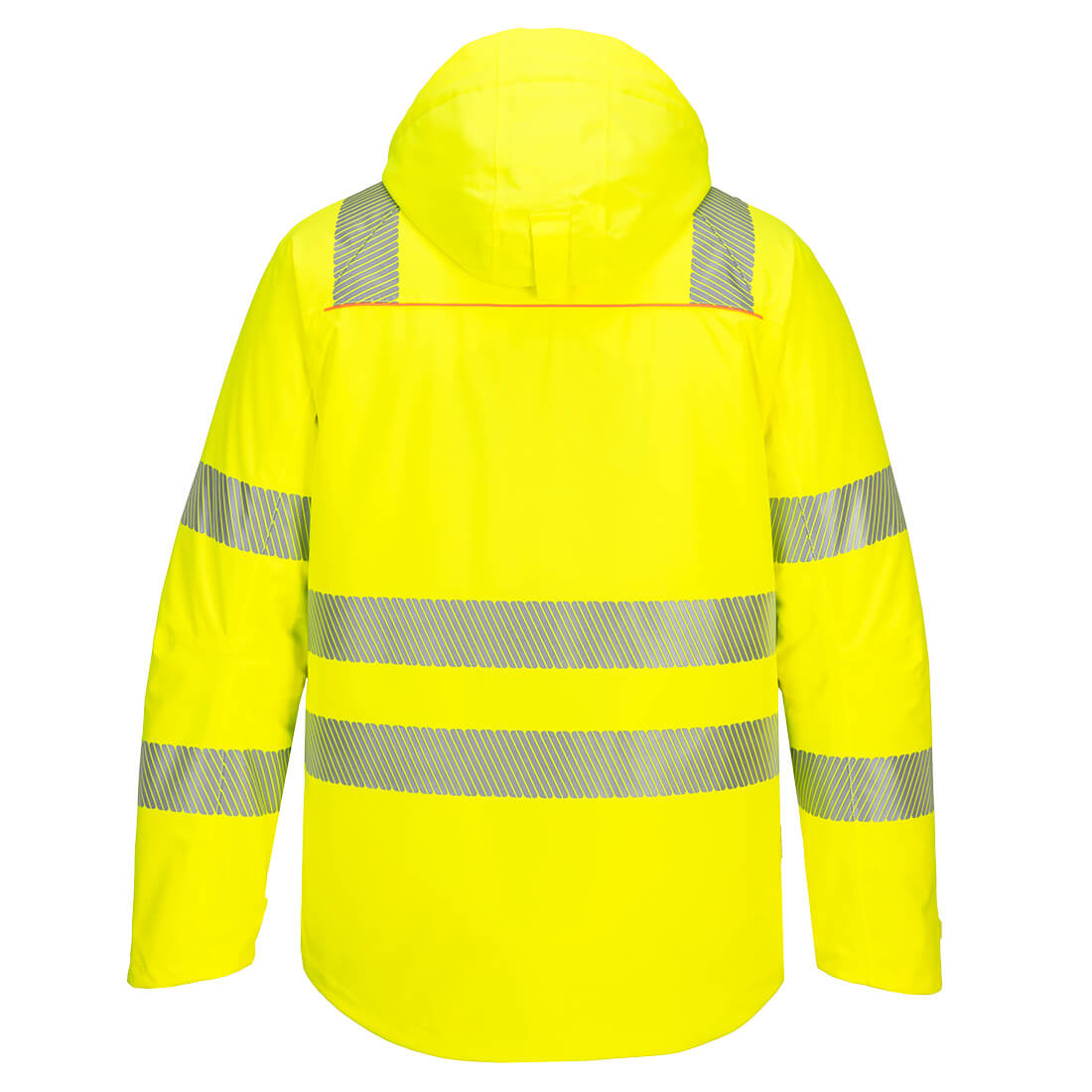 Portwest DX461 DX4 High Vis Winter Jacket in Yellow/Black - back view