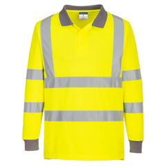 Eco Hi-Vis Polo Shirt L/S (6 Pack) - EC11 - Portwest-1