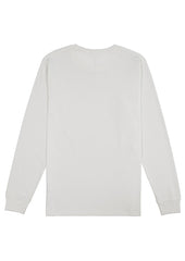 Basis Mens Long Sleeve Tee - X1002M in Ecru