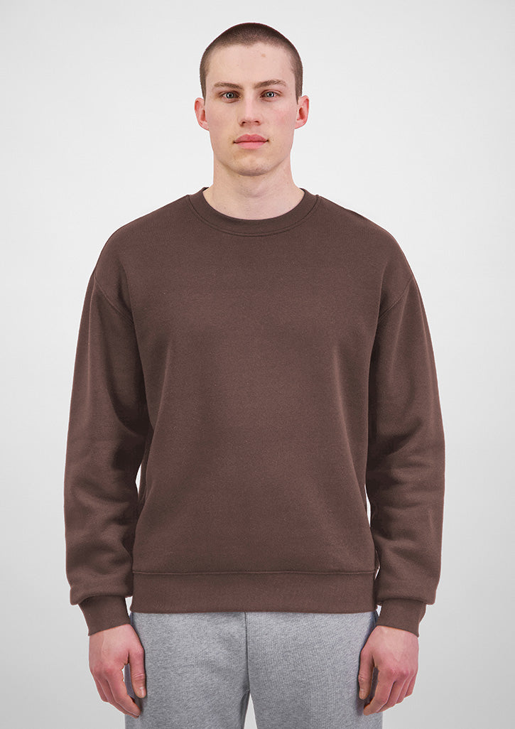 Everyday Mens Crew Sweatshirt - X2007M in Espresso - model
