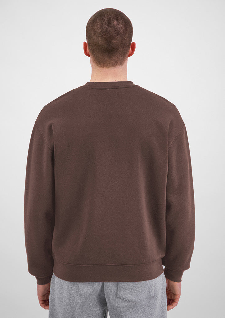 Everyday Mens Crew Sweatshirt - X2007M in Espresso - model