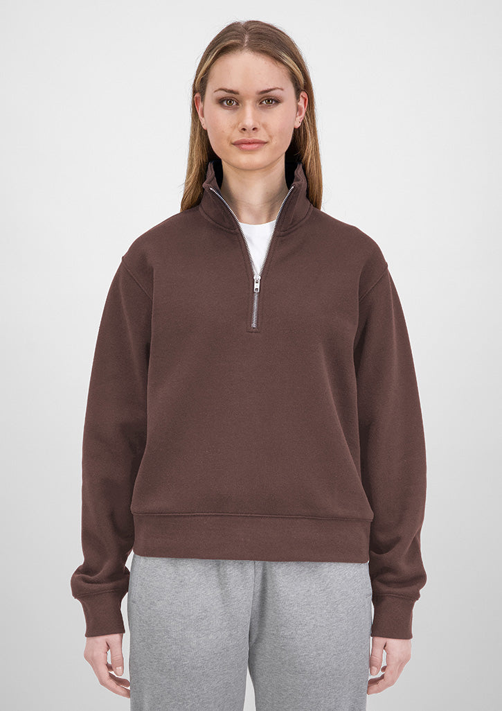 Everyday Womens 1/4 Zip - X2006W in Espresso - model