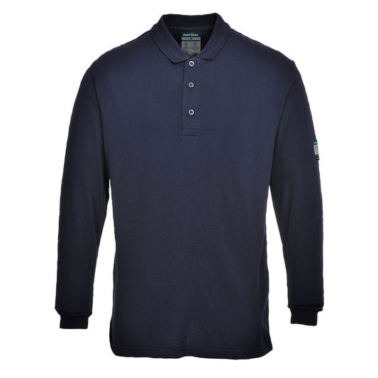 Modaflame Anti-Static FR Long Sleeve Polo Shirt - FR10 - Portwest
