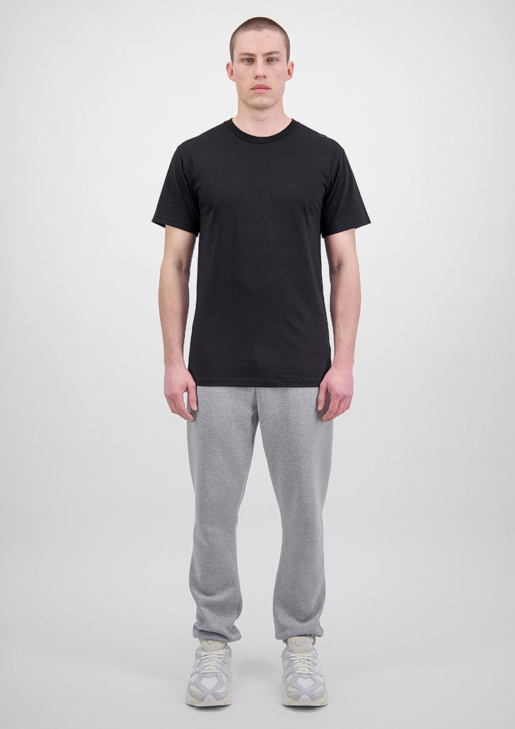 Basis Mens Track Pant - X1004M in Grey Marle - model