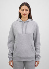 Basis Womens Hoodie - X1003W in Grey Marle - model