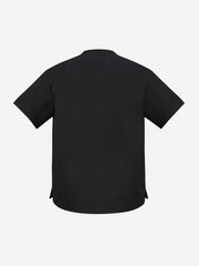 Inaura H10622 Classic Womens Scrub Top in Black - back view