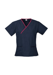 Womens Contrast Scrub Top - H10722 - biz-collection-3