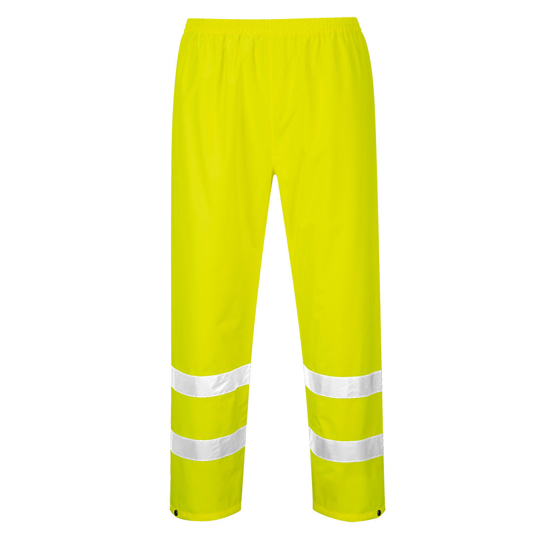 Portwest H441 Hi-Vis Rain Pants in Yellow - back view