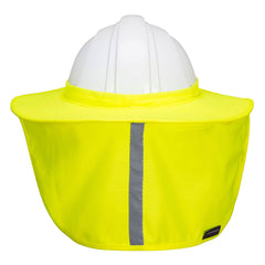 Portwest HA21 Hi-Vis Hard Hat Brim with Neck Shade in Yellow - back view