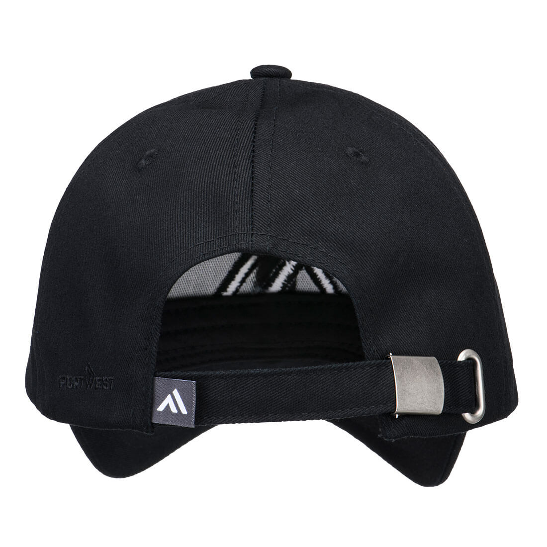 Portwest HA31 Portwest Logo Cap in Black - back view