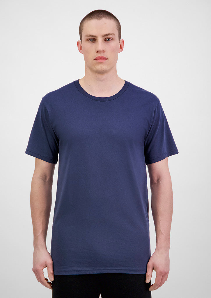 Basis Mens Short Sleeve Tee - X1001M in Ink - model