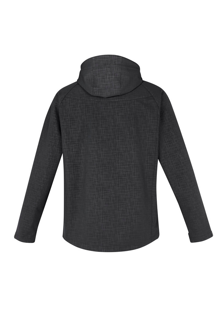 Biz Collection J135M Geo Mens Jacket in Black - back view