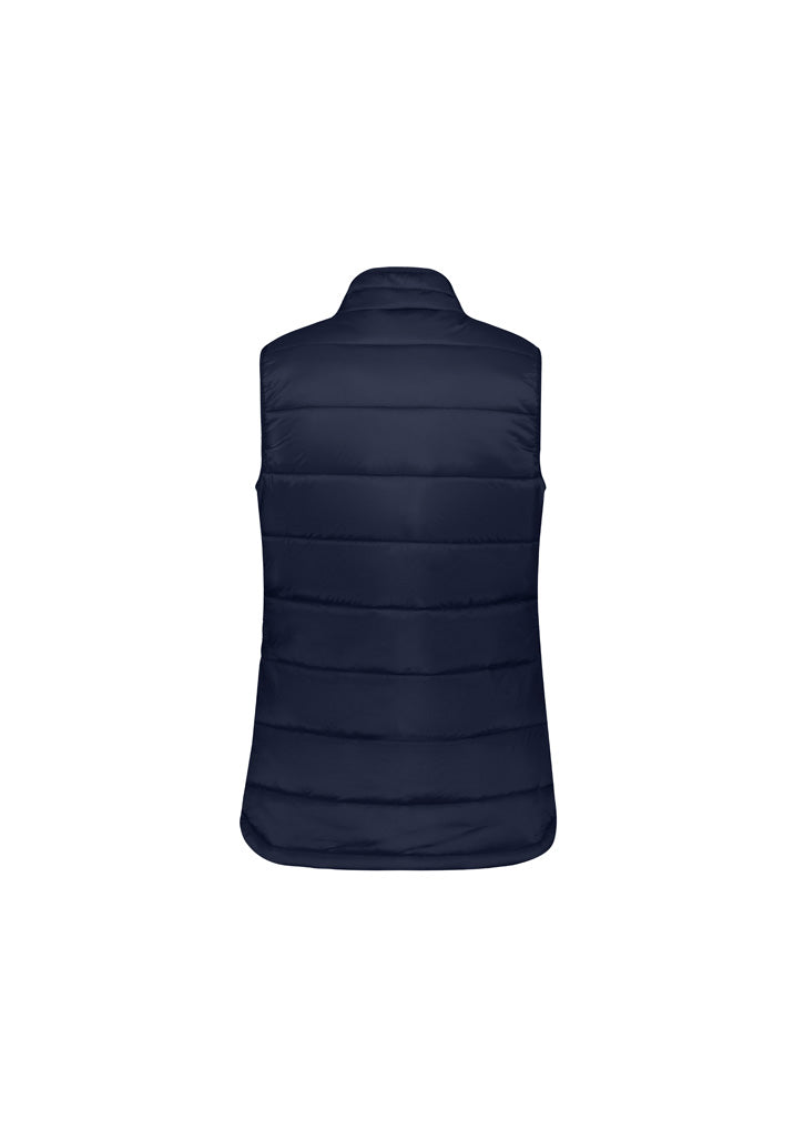 Biz Collection J211L Alpine Womens Vest in Navy - back view