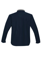 Biz Collection J307M Geneva Mens Jacket in Navy/Graphite - back view