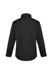 Biz Collection J3880 Softshell Mens Jacket in Black - back view
