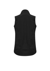 Biz Collection J404L Geneva Womens Vest in Black/Graphite - back view