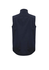 Biz Collection J404M Geneva Mens Vest in Navy/Graphite - back view