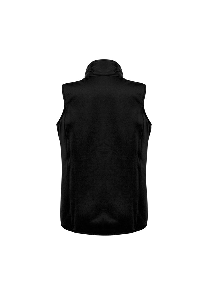 Biz Collection J616L Stealth Womens Vest in Black/Silver - back view