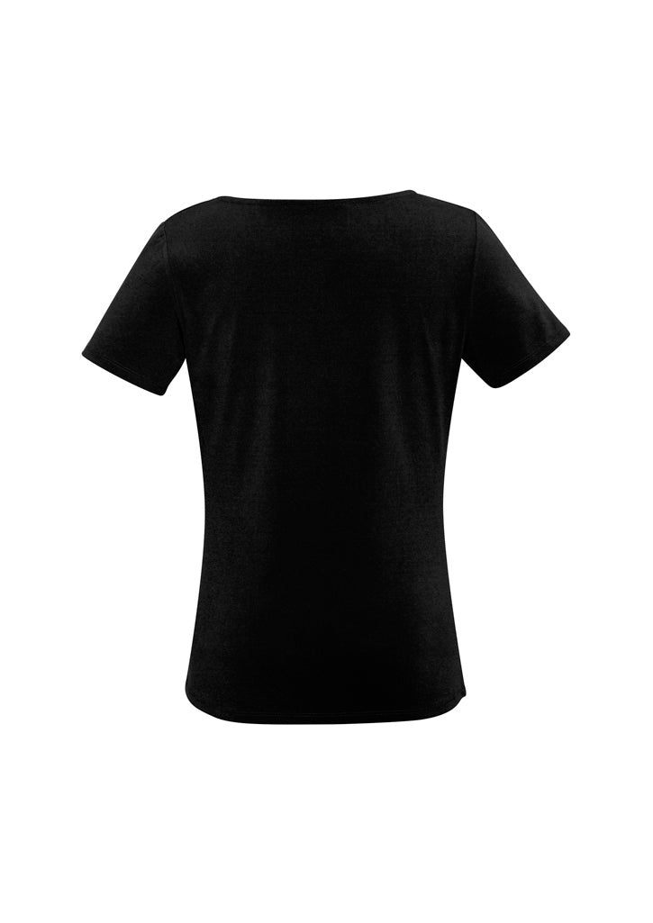 Biz Collection K625LS Ava Womens Top in Black - back view