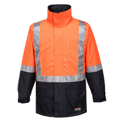 Huski Amp Hi-Vis Contrast Rain Jacket - K8005 - Portwest-0