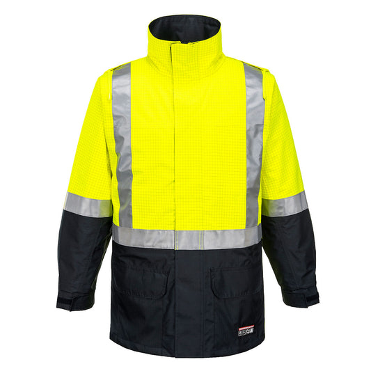 Huski Amp Hi-Vis Contrast Rain Jacket - K8005 - Portwest-1