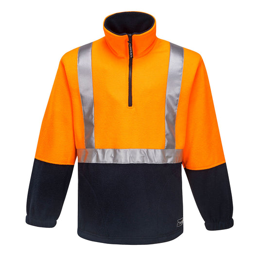 Huski Utility Hi-Vis Contrast 1/4 Zip Polar Fleece - K8162 - Portwest-0